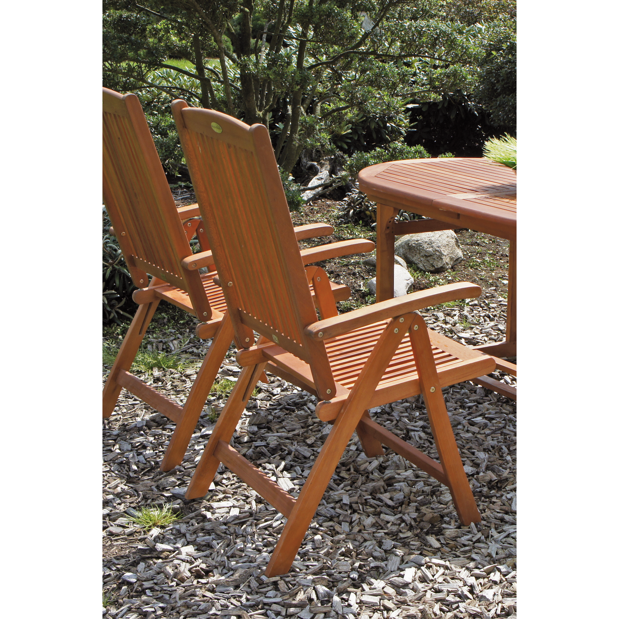 Gartenmöbelset 'Stockholm' für 6 Personen Eukalyptusholz