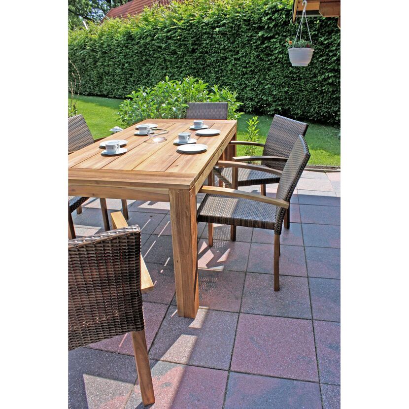 Gartenmöbelset 'Topeka' für 6 Personen Akazienholz