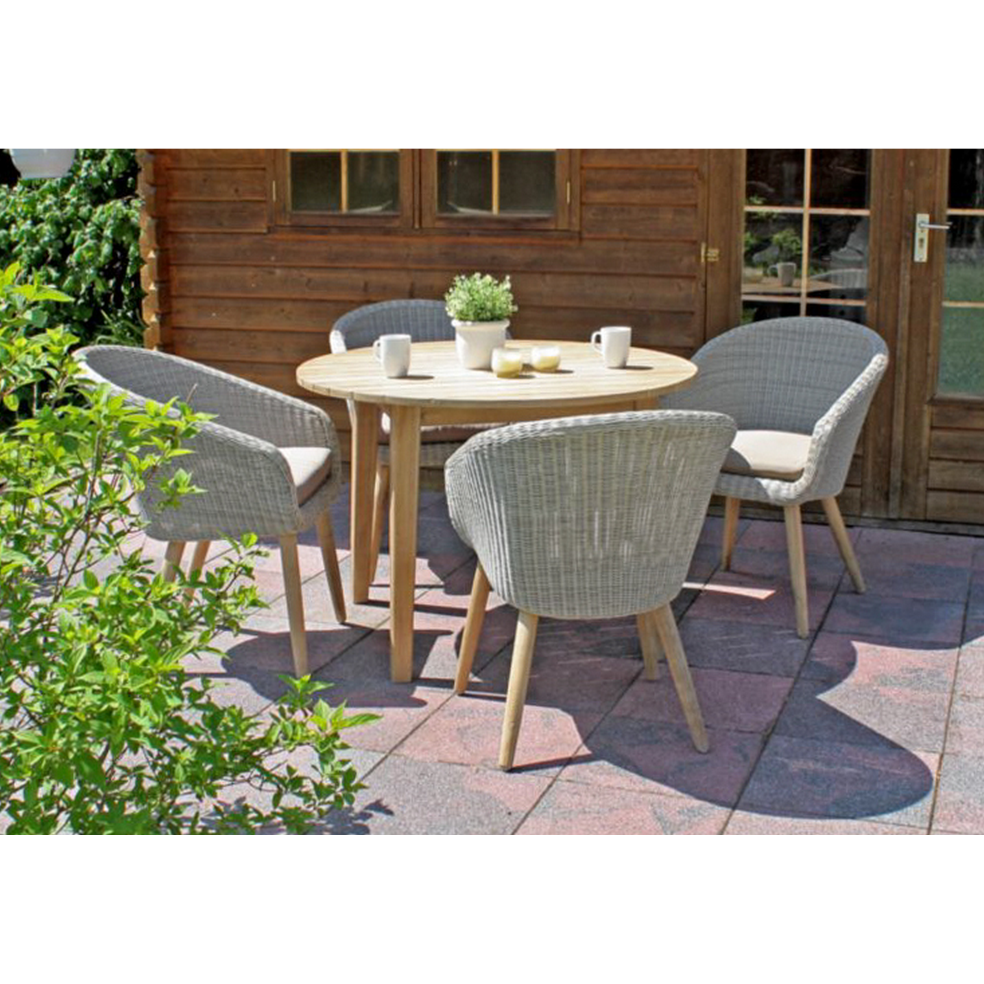 Gartenmöbelset 'Arvada' für 4 Personen Akazienholz