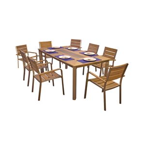 Gartenmöbel-Set 'Florence' beige 9-teilig