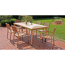Gartenmöbel-Set 'Florence' beige 9-teilig