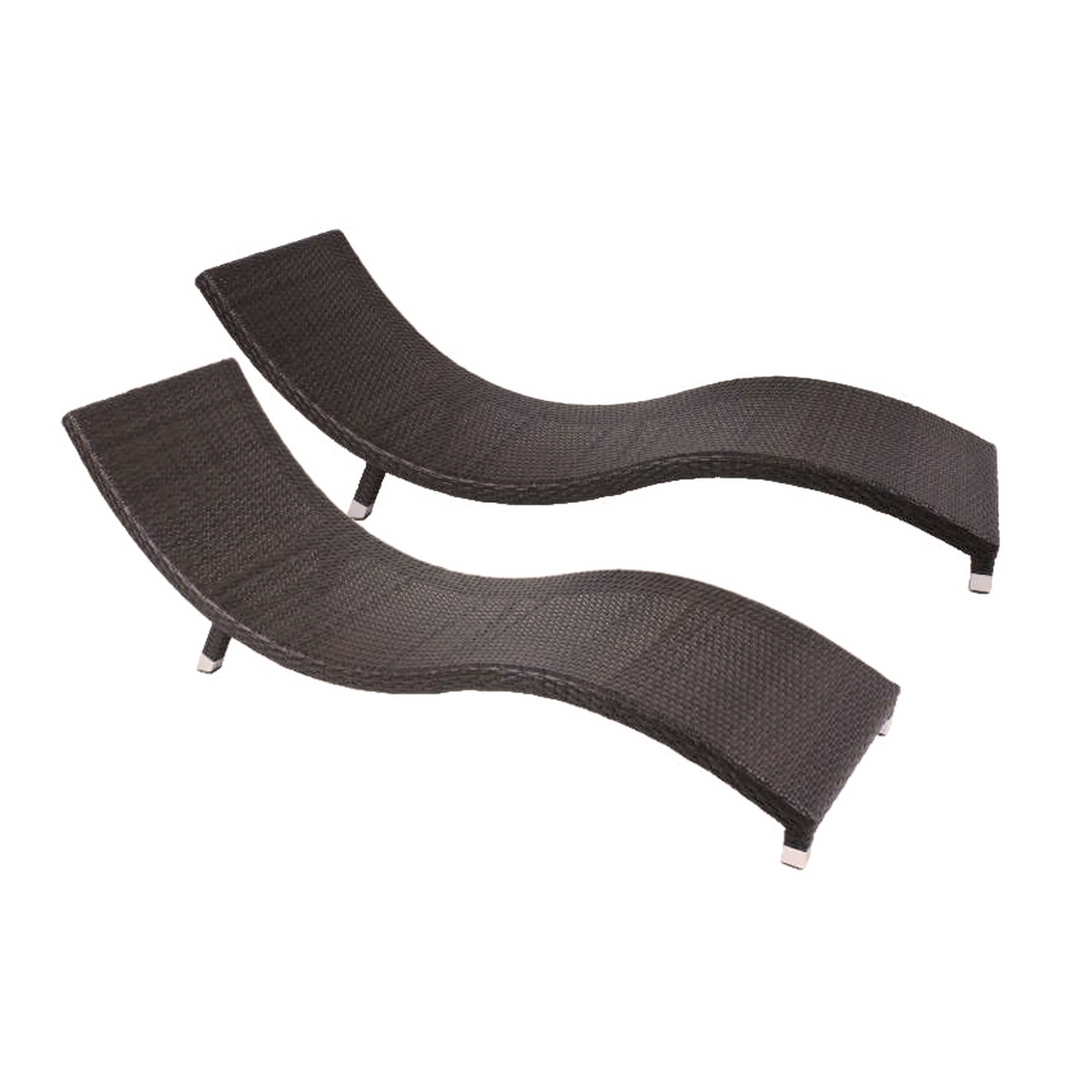 Sonnenliege 'Caracas' anthrazit 59 x 62 x 195 cm