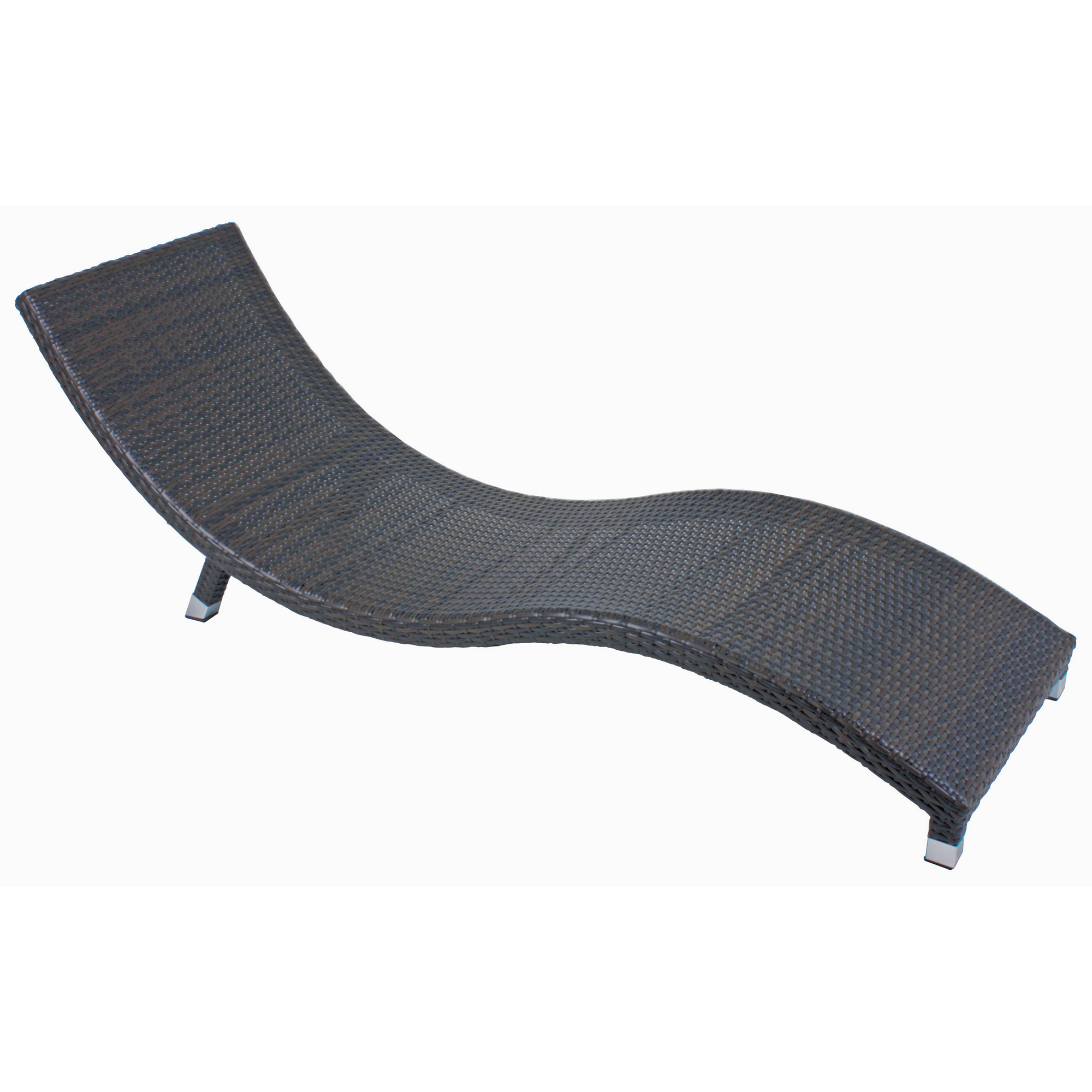 Sonnenliege 'Caracas' anthrazit 59 x 62 x 195 cm