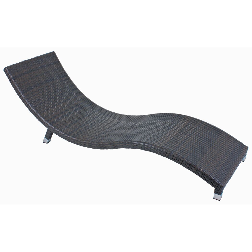 Sonnenliege 'Caracas' anthrazit 59 x 62 x 195 cm