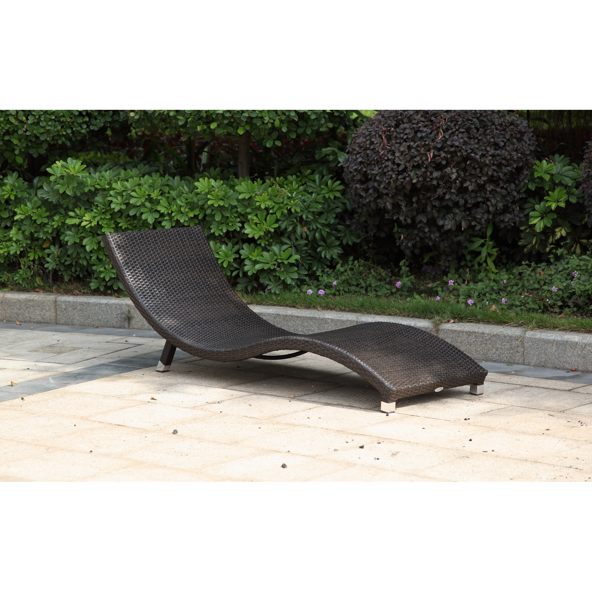 Sonnenliege 'Caracas' anthrazit 59 x 62 x 195 cm