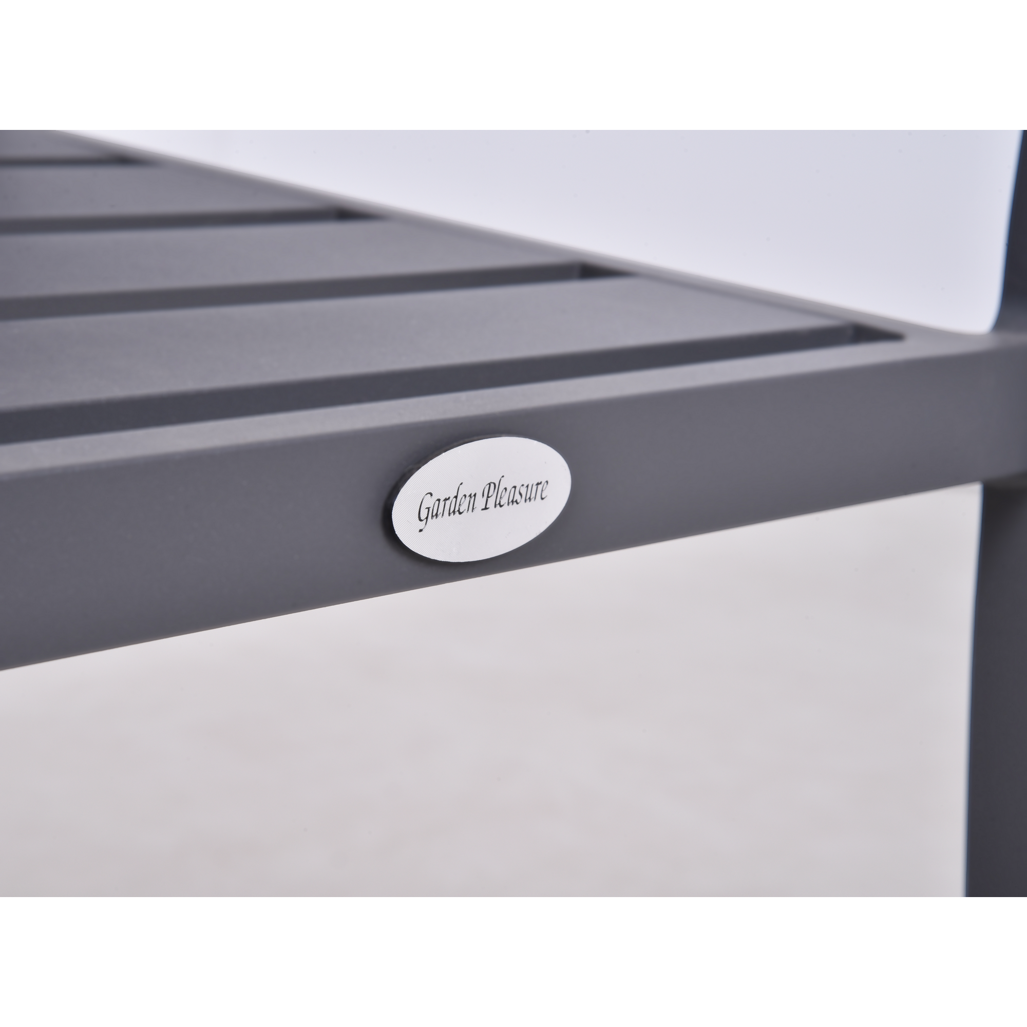 Gartenstuhlset 'Treviso' stapelbar Aluminium anthrazit 2 Stück