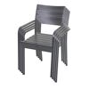 Gartenstuhlset 'Treviso' stapelbar Aluminium anthrazit 4 Stück