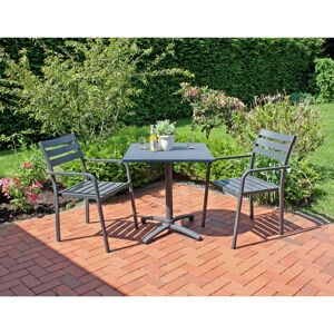 Gartenmöbel-Set 'Treviso' anthrazit 3-teilig