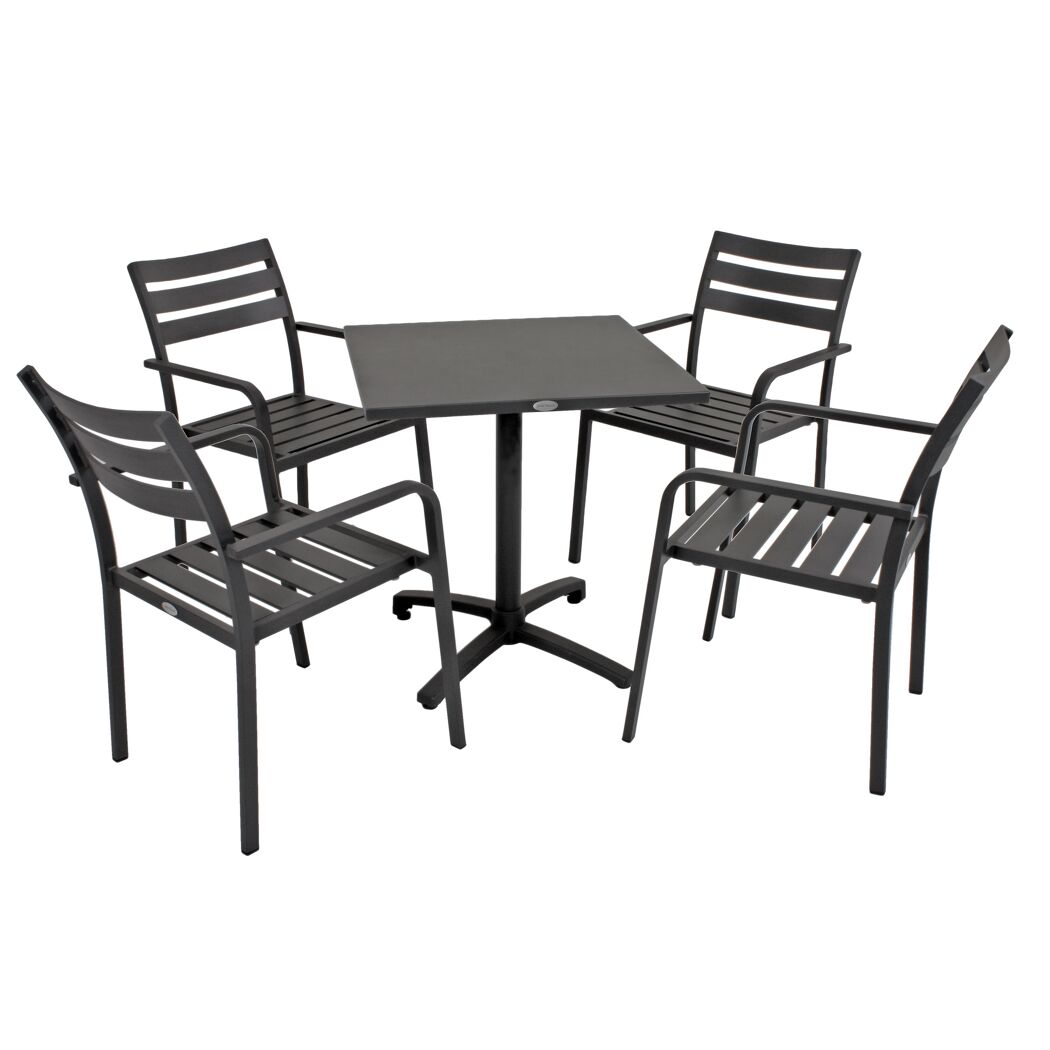 Gartenmöbelset 'Treviso' für 4 Personen Aluminium