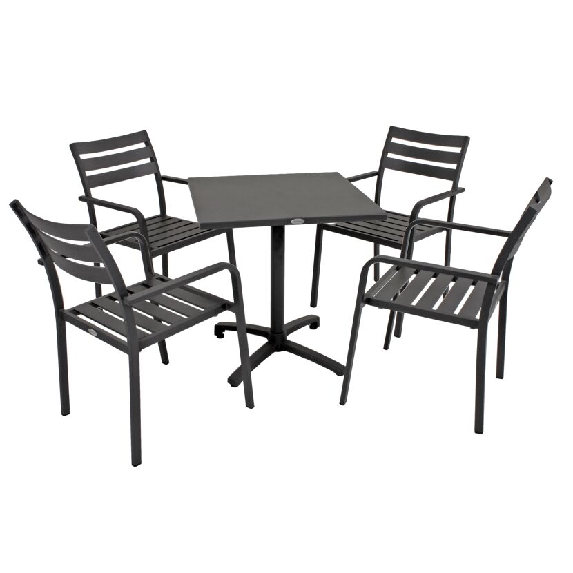 Gartenmöbelset 'Treviso' für 4 Personen Aluminium