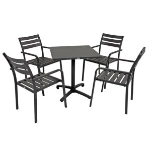 Gartenmöbel-Set 'Treviso' anthrazit 5-teilig