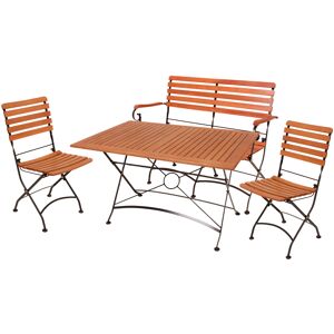 Gartenmöbelset 'Wien' für 4 Personen Stahl