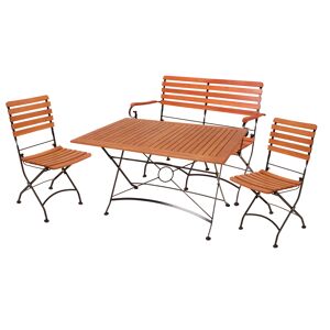 Gartenmöbel-Set 'Wien' braun 4-teilig