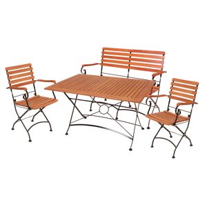 Gartenmöbel-Set 'Wien' braun 4-teilig