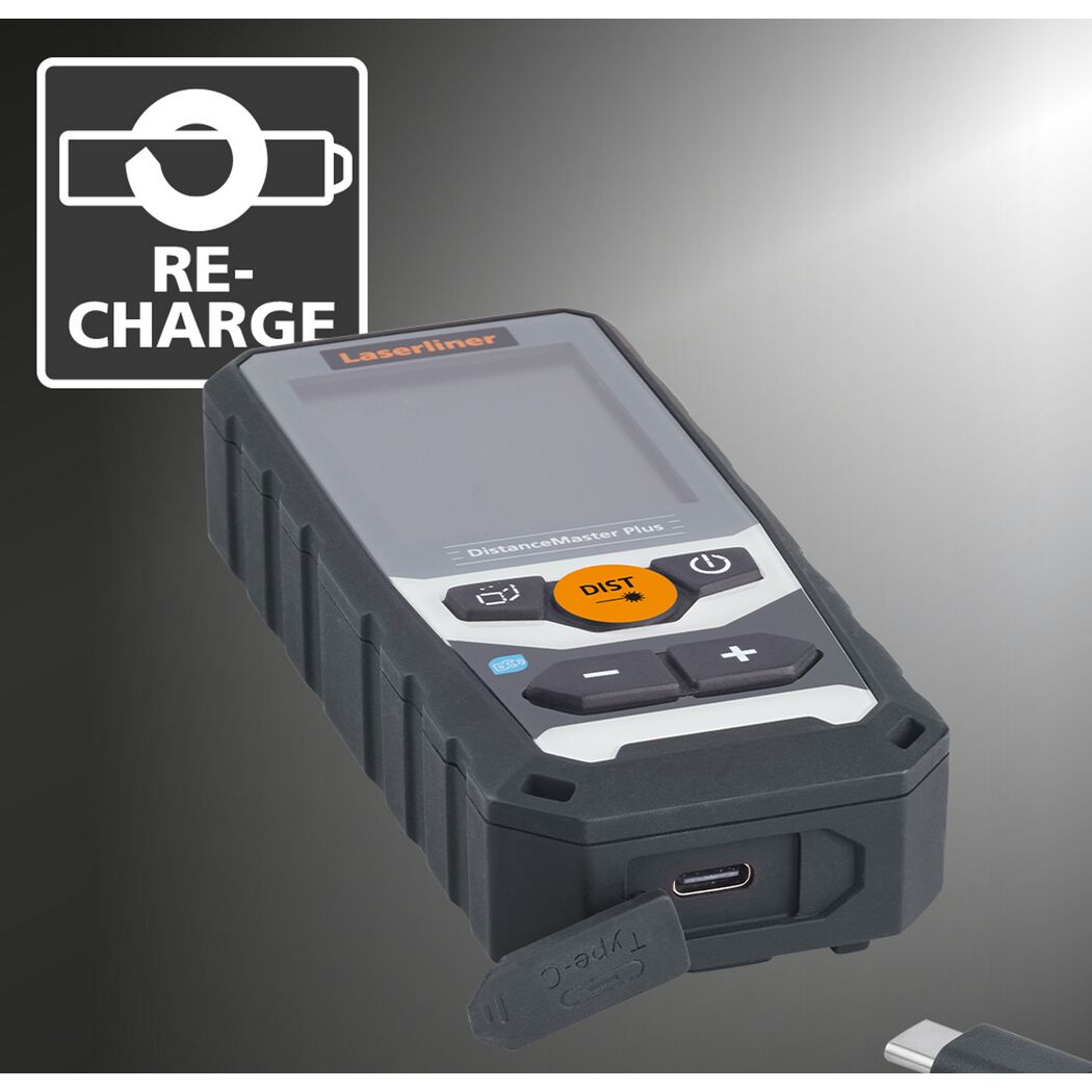 Laser-Entfernungsmesser 'DistanceMaster Plus 80' mit Tasche