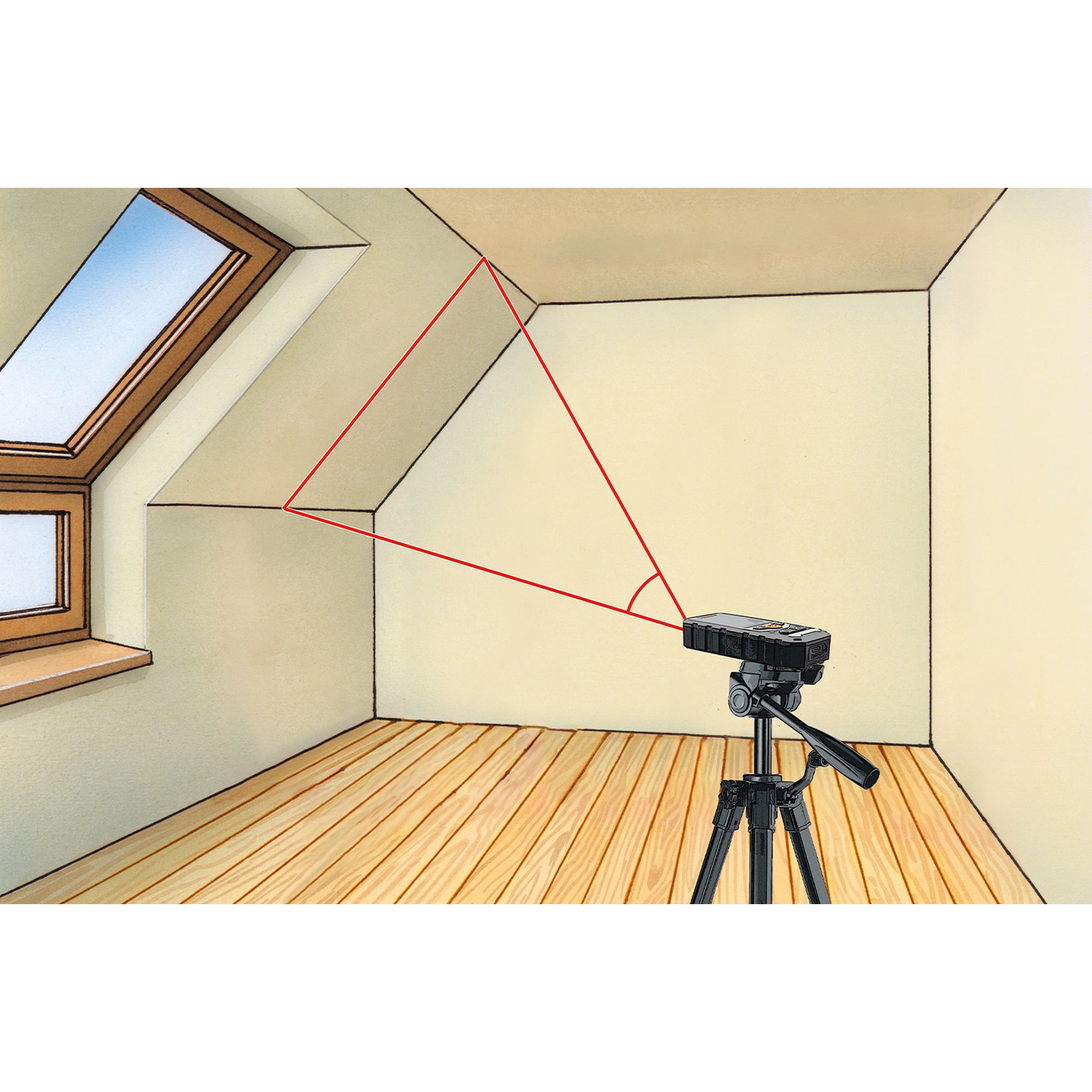 Laser-Entfernungsmesser 'DistanceMaster Plus 80' mit Tasche