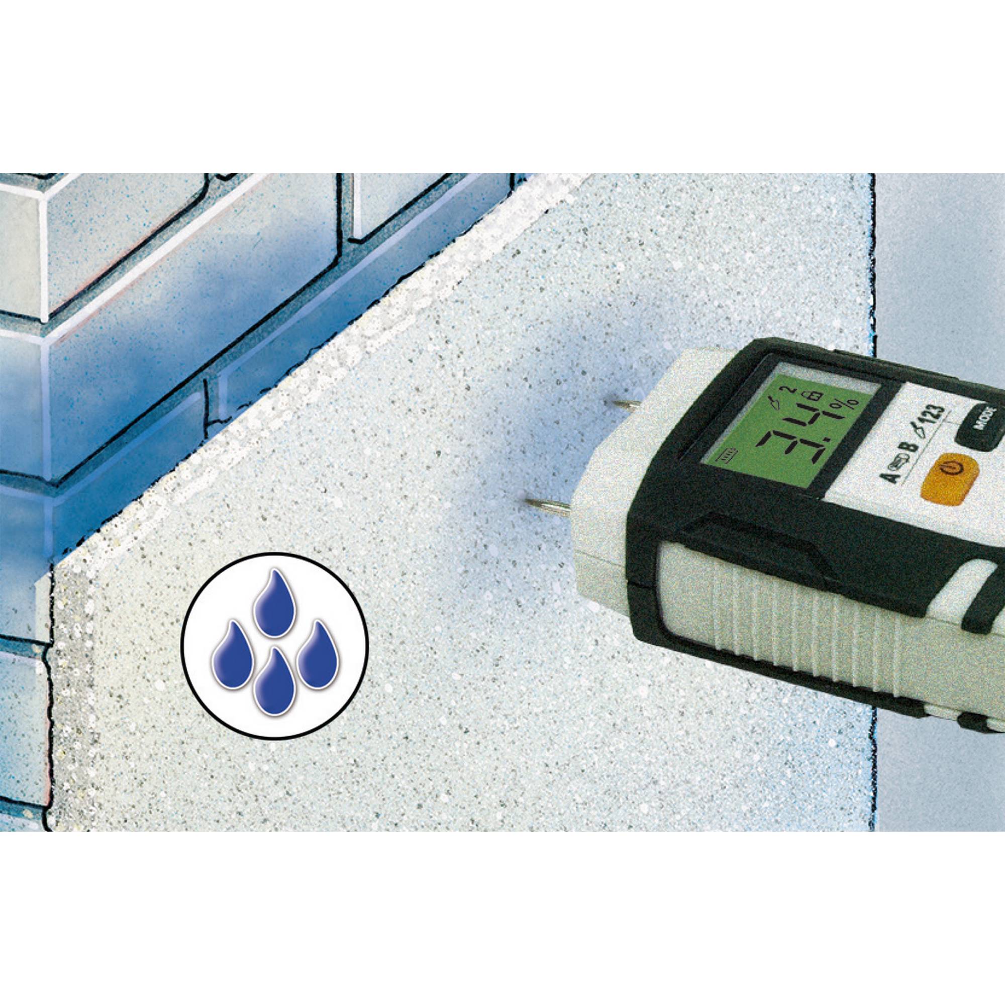 Feuchtigkeitsmesser 'DampFinder Home' für Holz