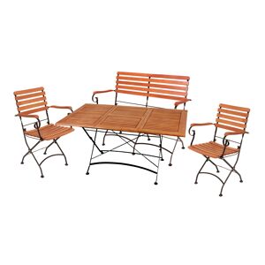 Gartenmöbel-Set 'Wien' braun 4-teilig