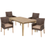 Gartenmöbelset 'Norvell/Visalia' für 4 Personen Akazienholz