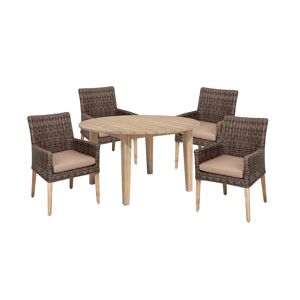 Gartenmöbel-Set 'Norvell/Arvada' braun 5-teilig