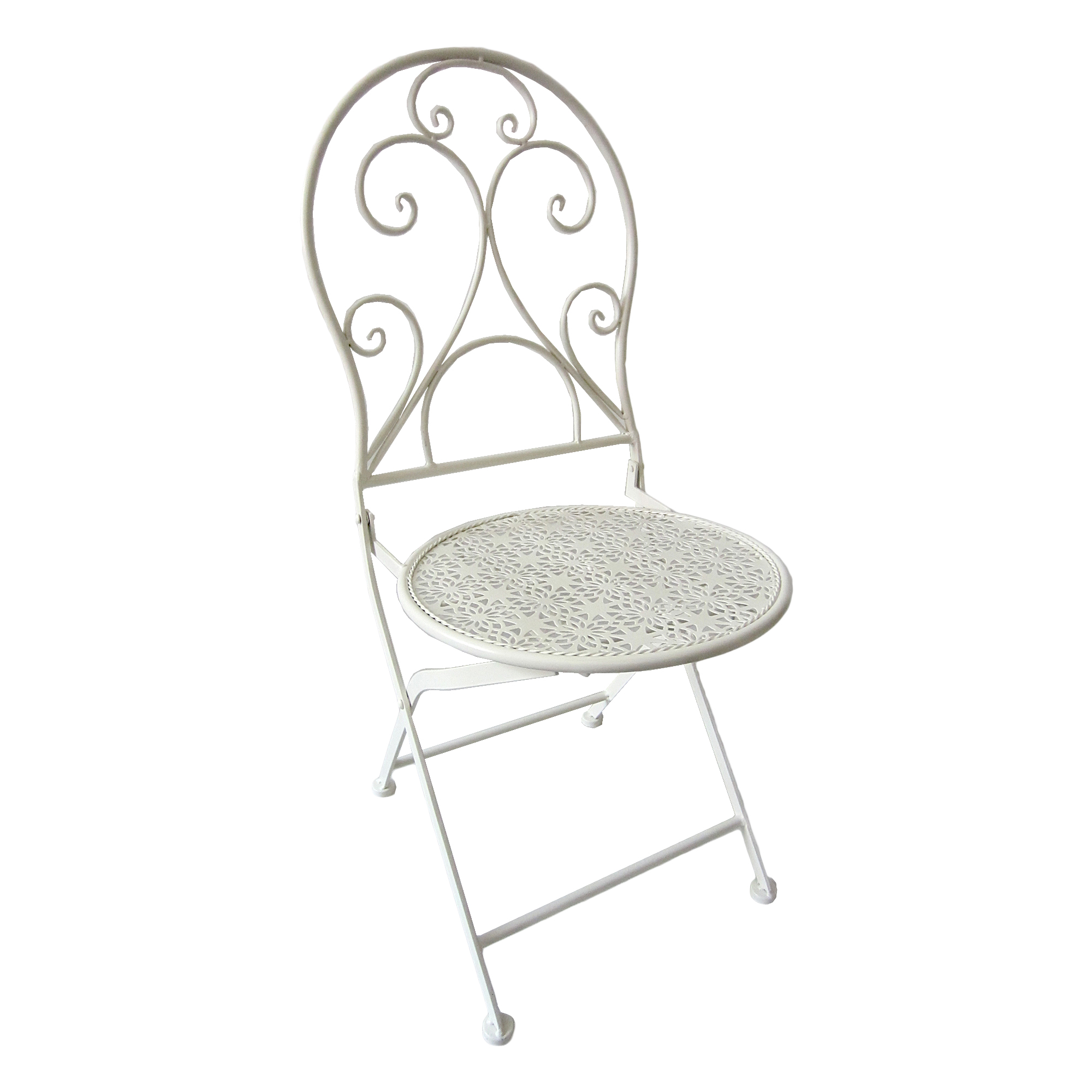 Gartenstuhlset 'Lascar' klappbar Aluminium weiß 2 Stück