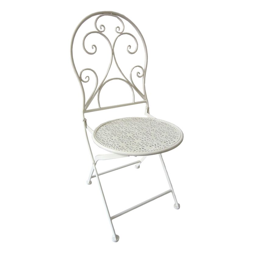 Gartenstuhlset 'Lascar' klappbar Aluminium weiß 2 Stück