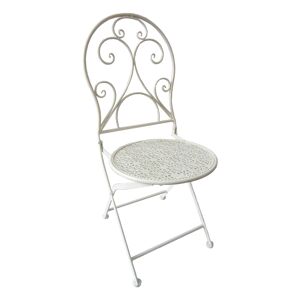 Gartenstuhlset 'Lascar' klappbar Aluminium weiß 2 Stück