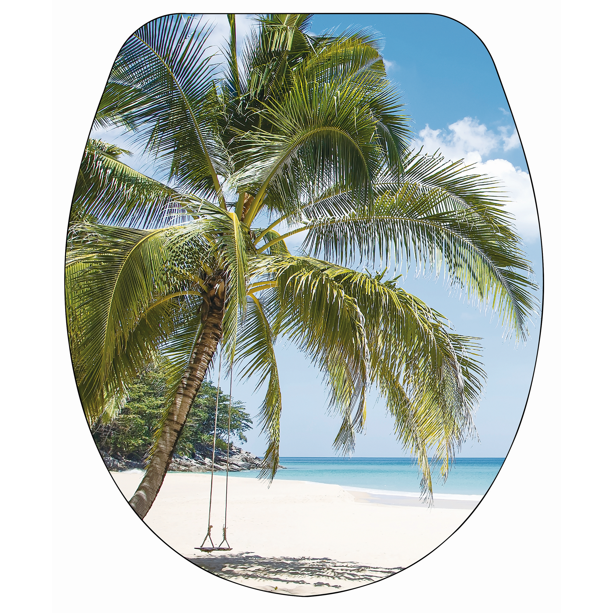 WC-Sitz 'Sea and Beach' mit Absenkautomatik Duroplast