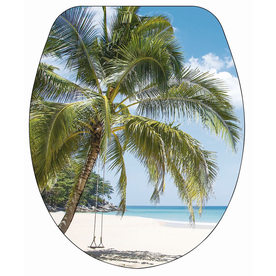 WC-Sitz 'Sea and Beach' mit Absenkautomatik Duroplast