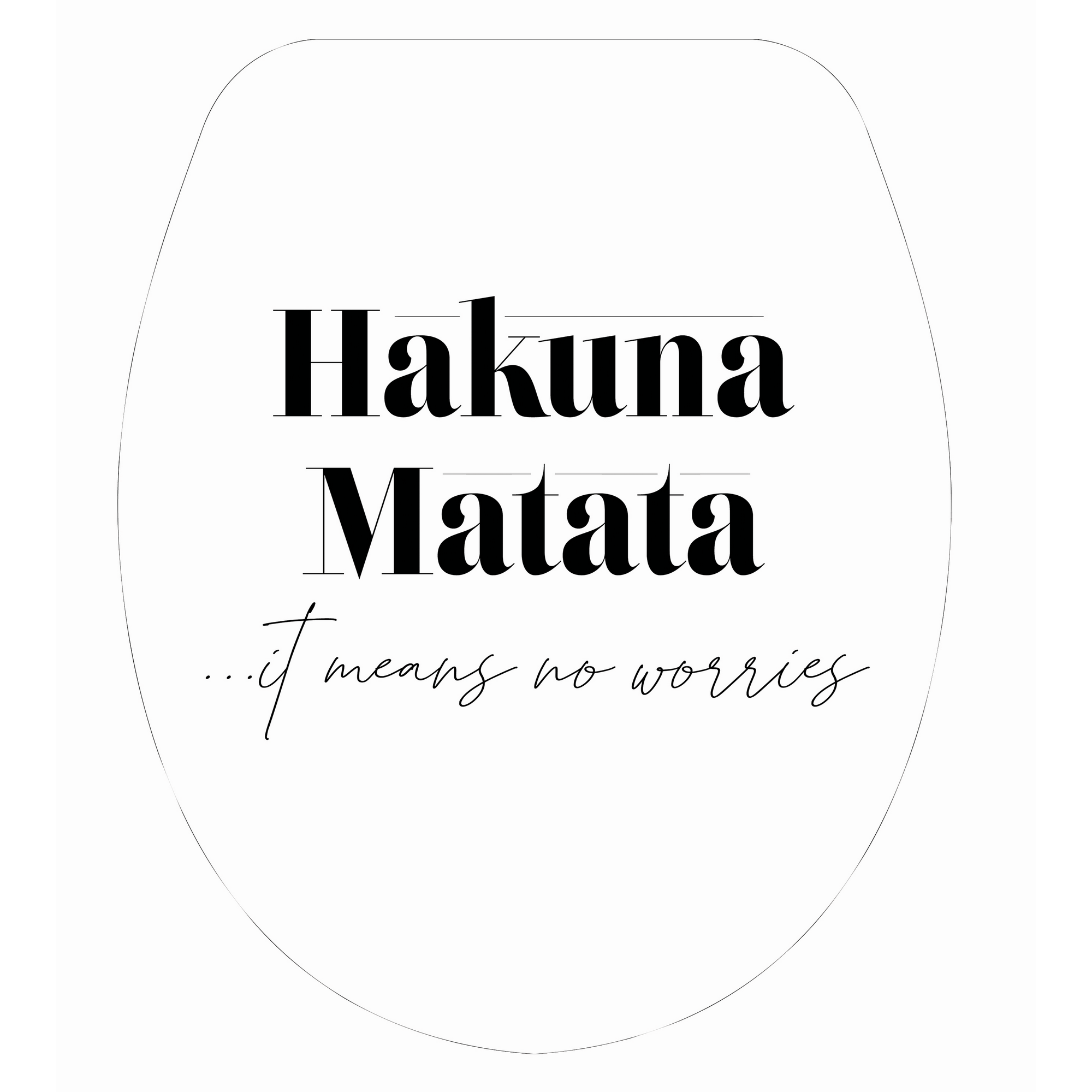 WC-Sitz 'Hakuna Matata' mit Absenkautomatik Duroplast