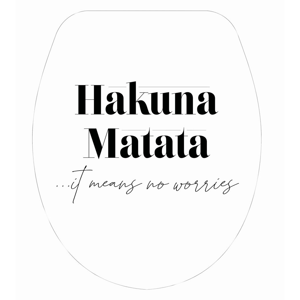 WC-Sitz 'Hakuna Matata' mit Absenkautomatik Duroplast