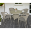 Gartenmöbel-Set 'Bastia' schwarz 5-teilig