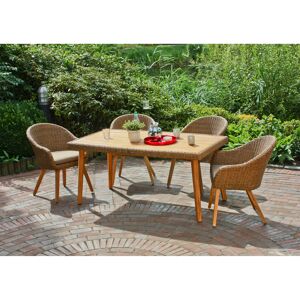 Gartenmöbel-Set 'Carson' braun 5-teilig