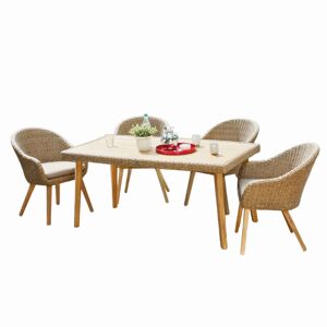 Gartenmöbelset 'Carson' für 4 Personen Akazienholz