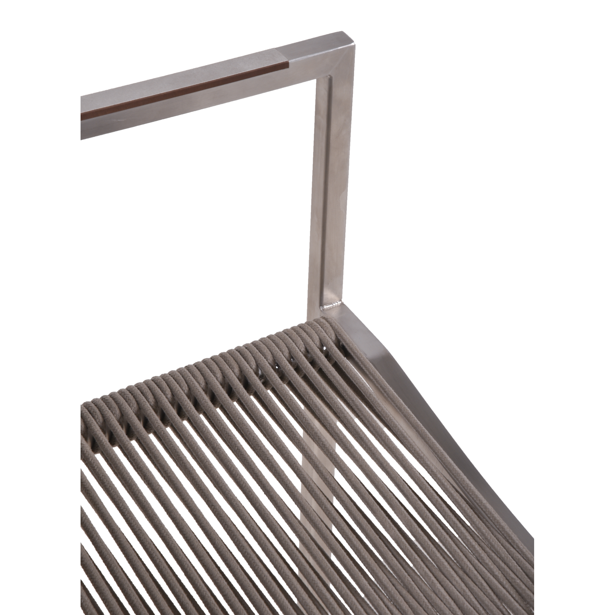 Gartenstuhlset 'Sienna' stapelbar Edelstahl grau 4 Stück