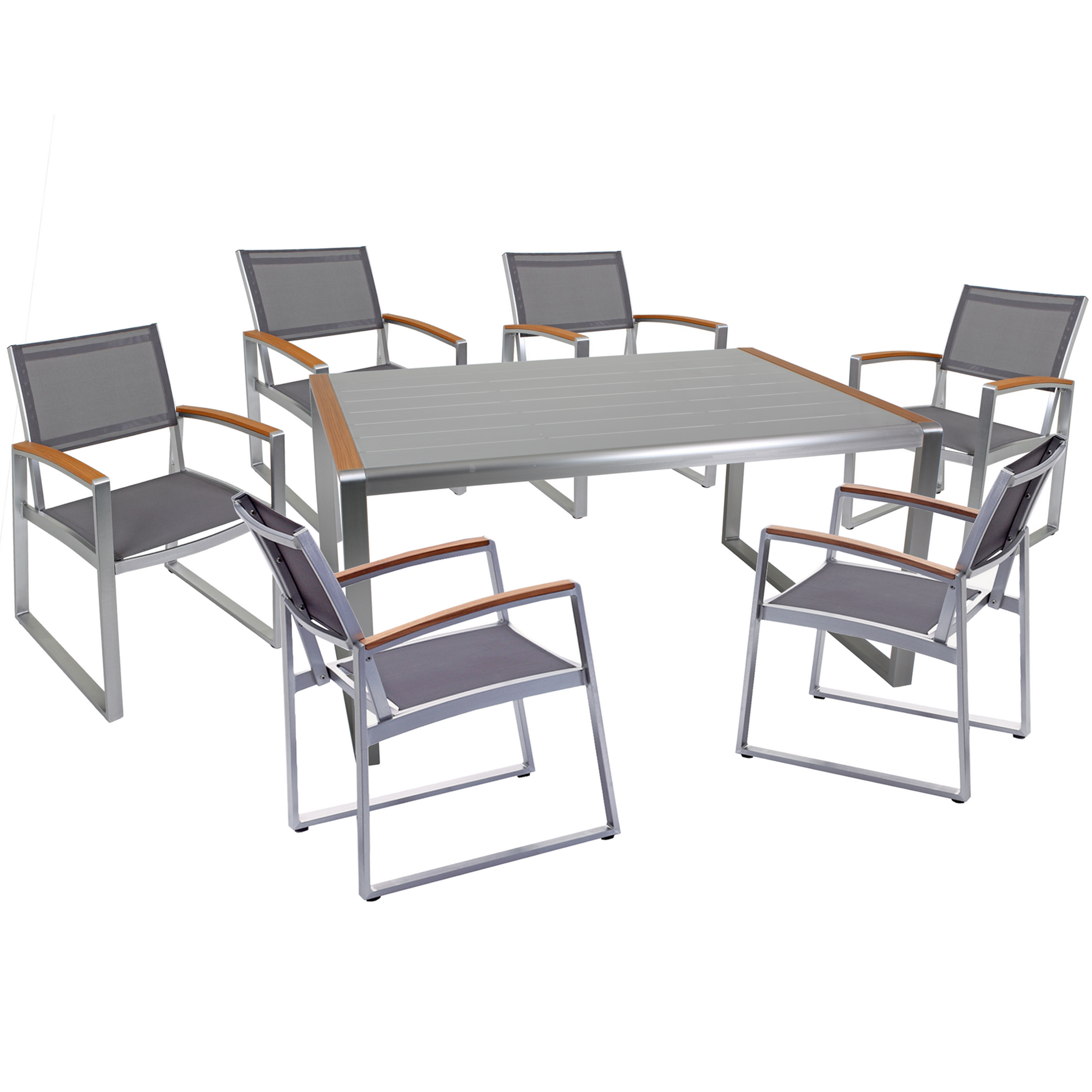 Gartenmöbelset 'Ava' für 6 Personen Aluminium