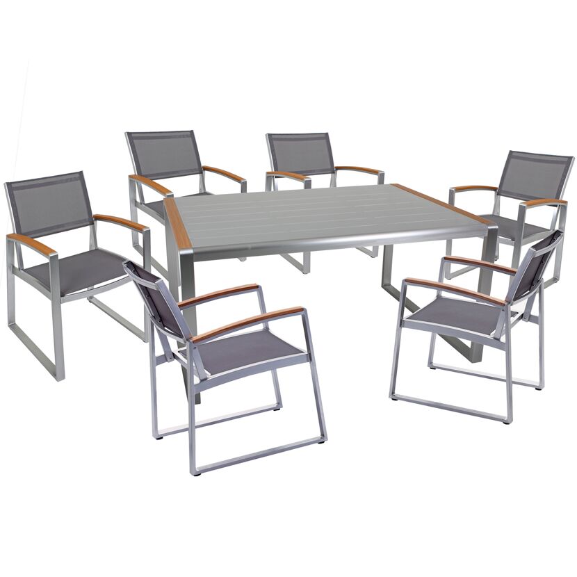 Gartenmöbelset 'Ava' für 6 Personen Aluminium
