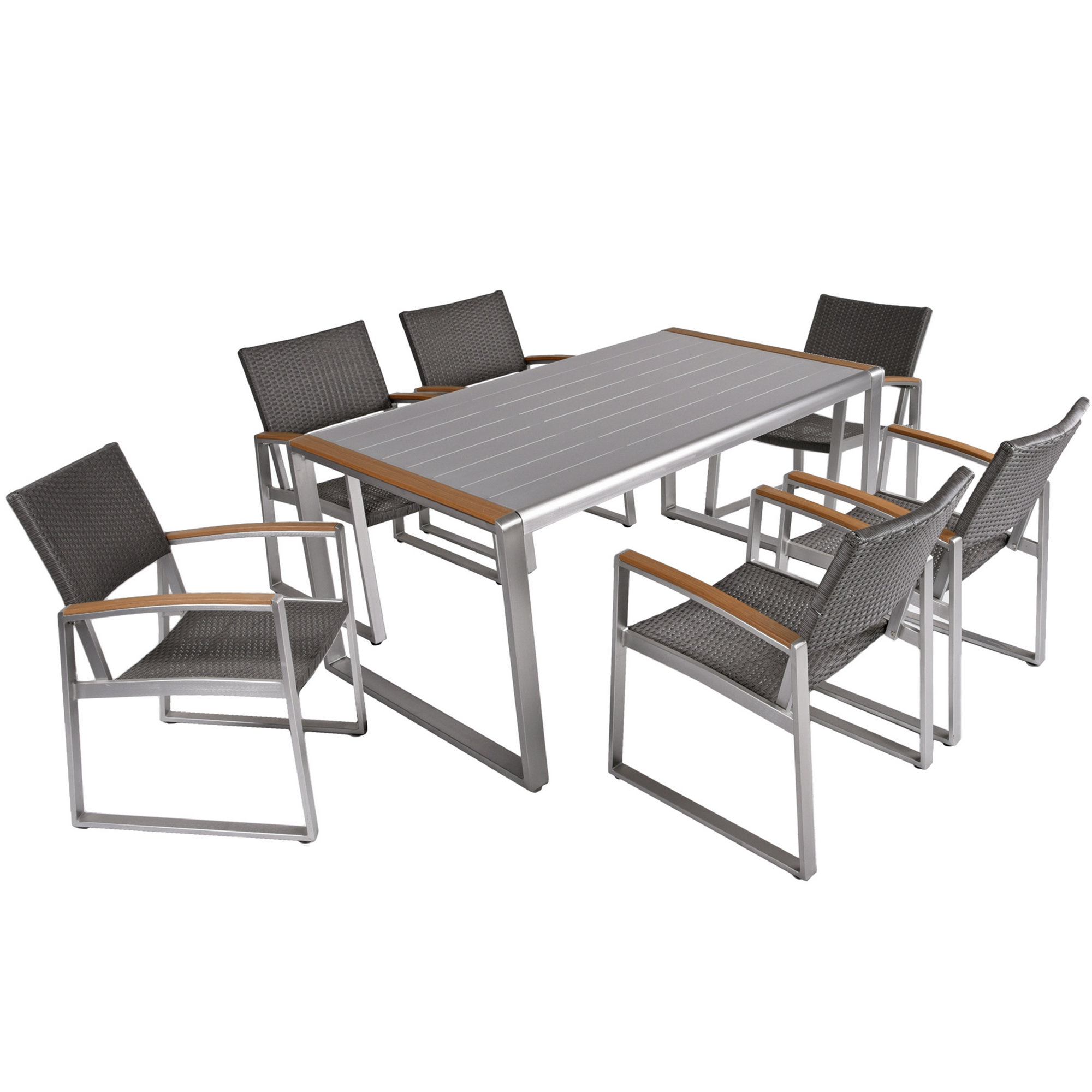 Gartenmöbelset 'Ava' für 6 Personen Aluminium