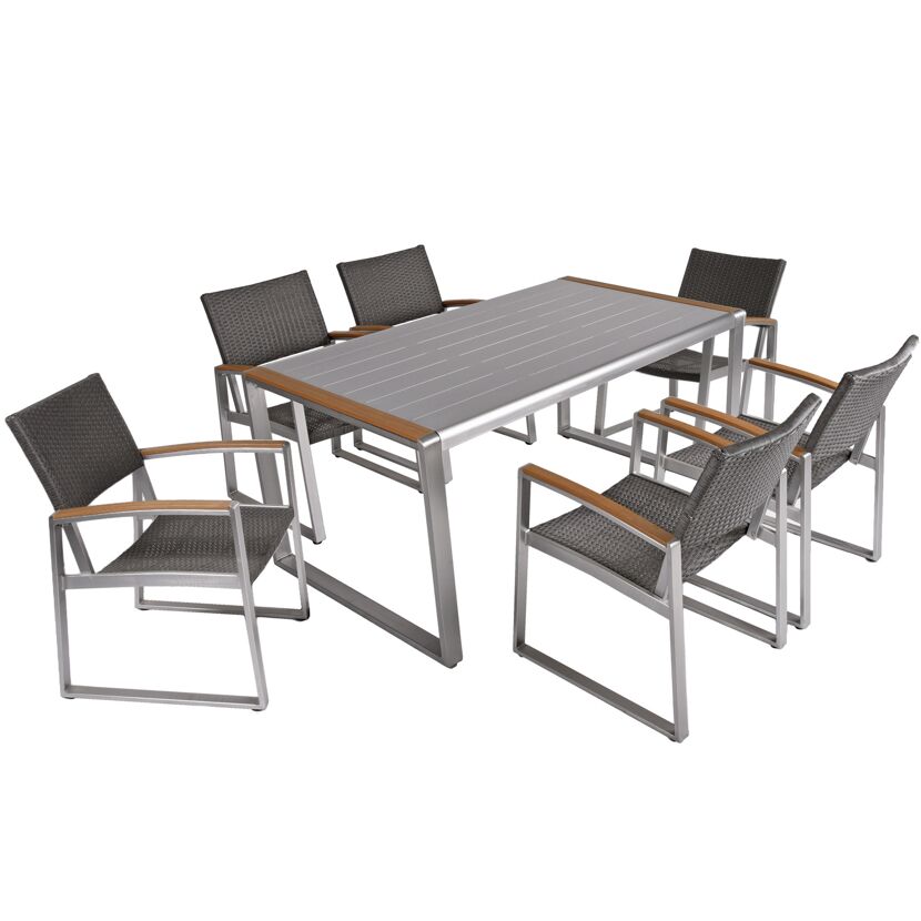 Gartenmöbelset 'Ava' für 6 Personen Aluminium