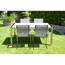 Gartenmöbel-Set 'Sienna' silbern 5-teilig