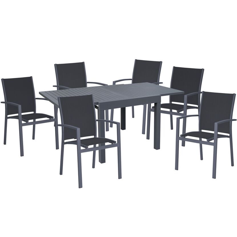 Gartenmöbelset 'Elena' für 6 Personen Aluminium