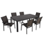 Gartenmöbel-Set 'Amira' anthrazit 7-teilig