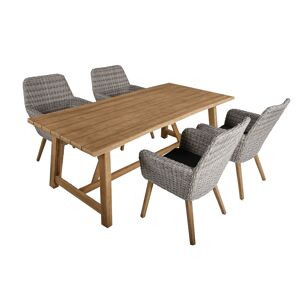Gartenmöbel-Set 'Oakland' braun 5-teilig