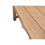 Ecke eines Holztisches