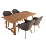 Gartenmöbel-Set 'Oakland' braun 5-teilig