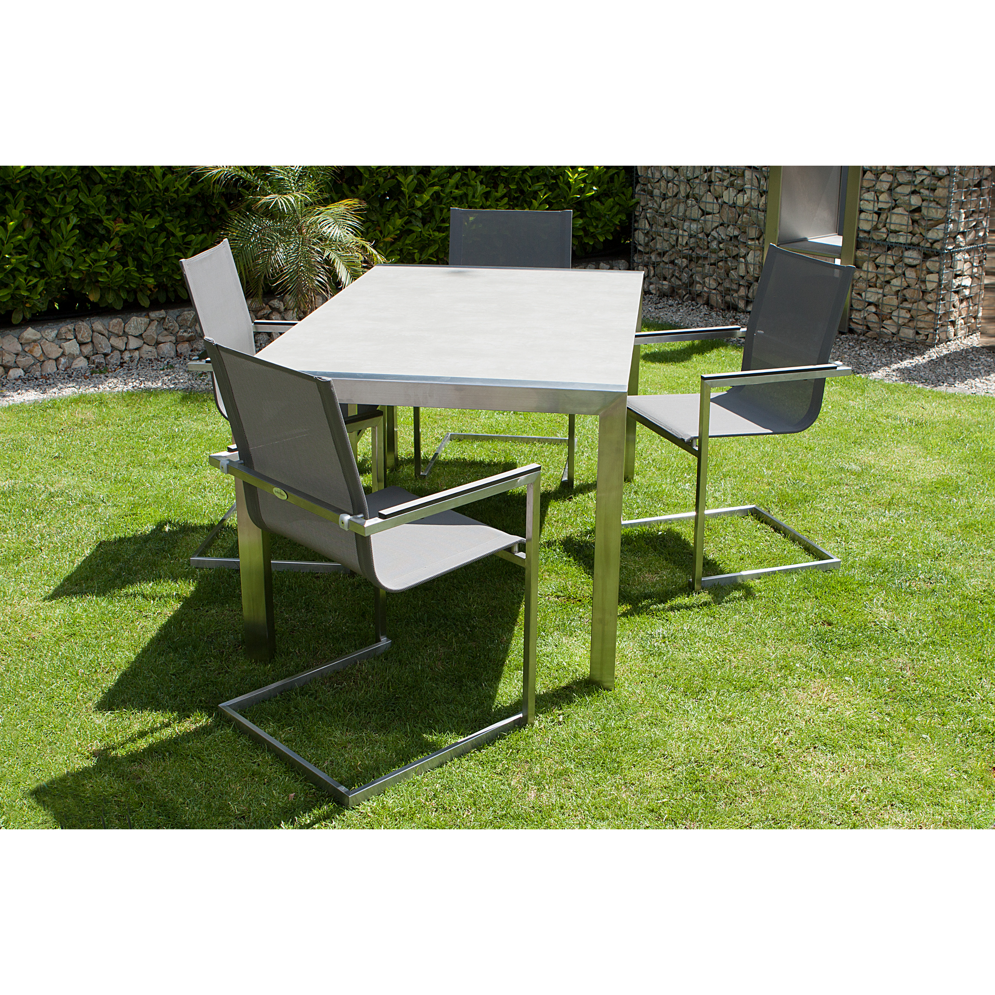 Gartenmöbelset 'Sienna' für 8 Personen Edelstahl