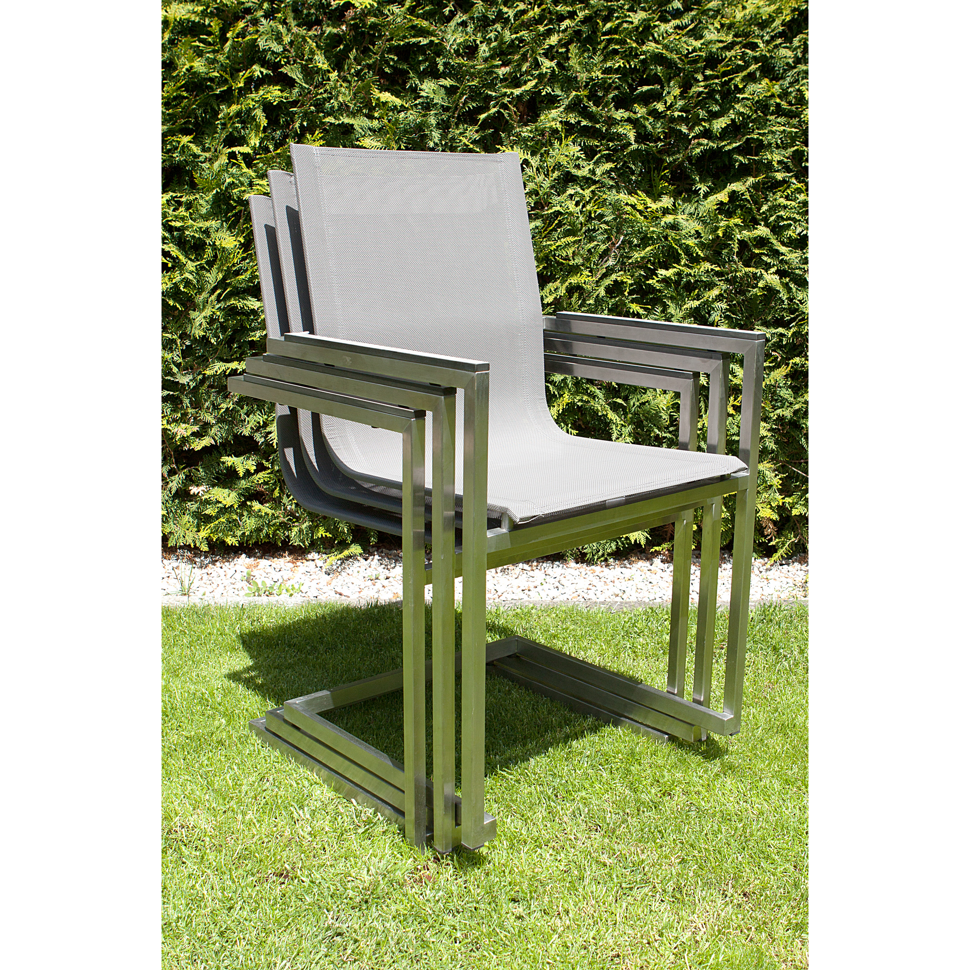 Gartenmöbelset 'Sienna' für 8 Personen Edelstahl