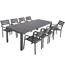 Gartenmöbelset 'Amira' für 8 Personen Aluminium