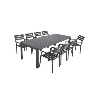 Gartenmöbel-Set 'Amira' anthrazit 9-teilig
