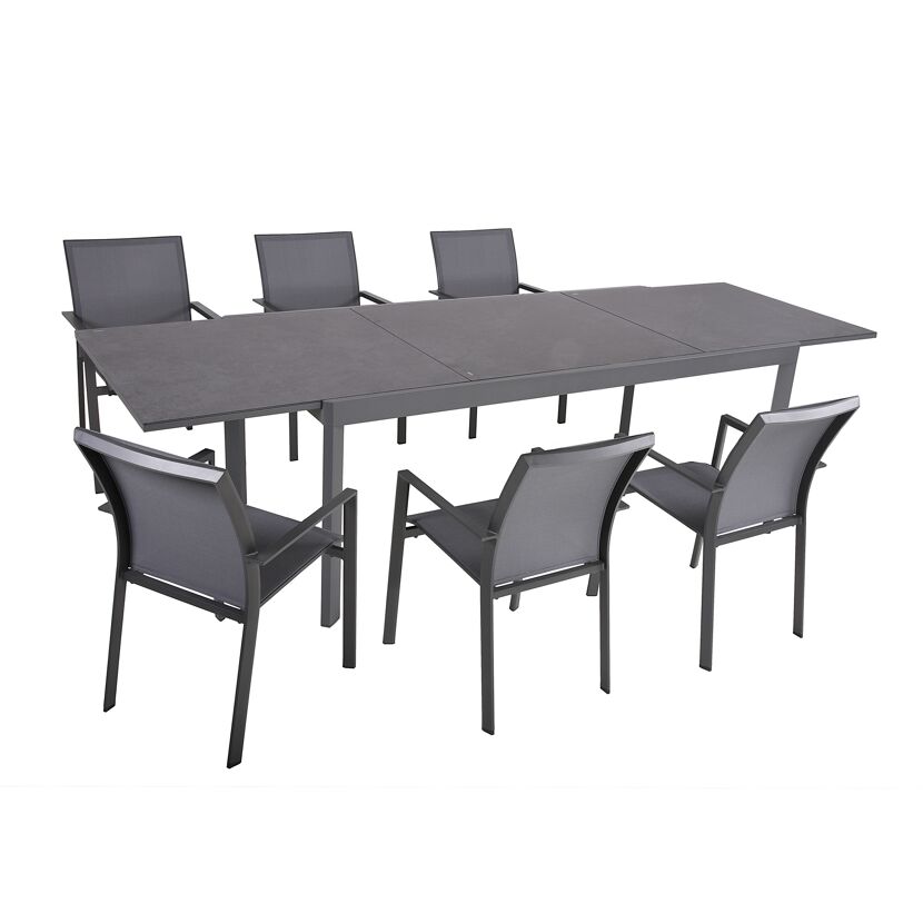 Gartenmöbelset 'Nerea' für 6 Personen Aluminium